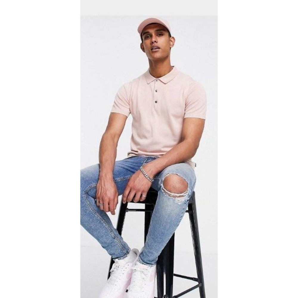 Jack & Jones Mens knit Polo NWOT